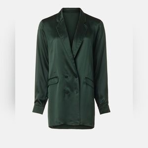 Silk Laundry Relaxed Blazer Silk Jacket Long Sleeve Size S